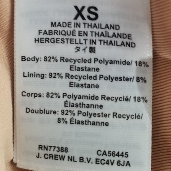 J Crew Scoopneck Heritage Bikini Top Blue XS NWT - Picture 4 of 6